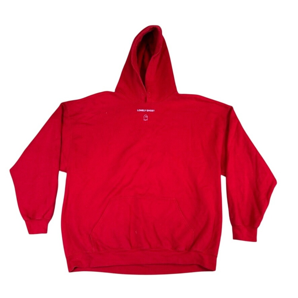 Lonely Ghost Red I Love You Say It Back Pullover Hoodie XXL Sweatshirt
